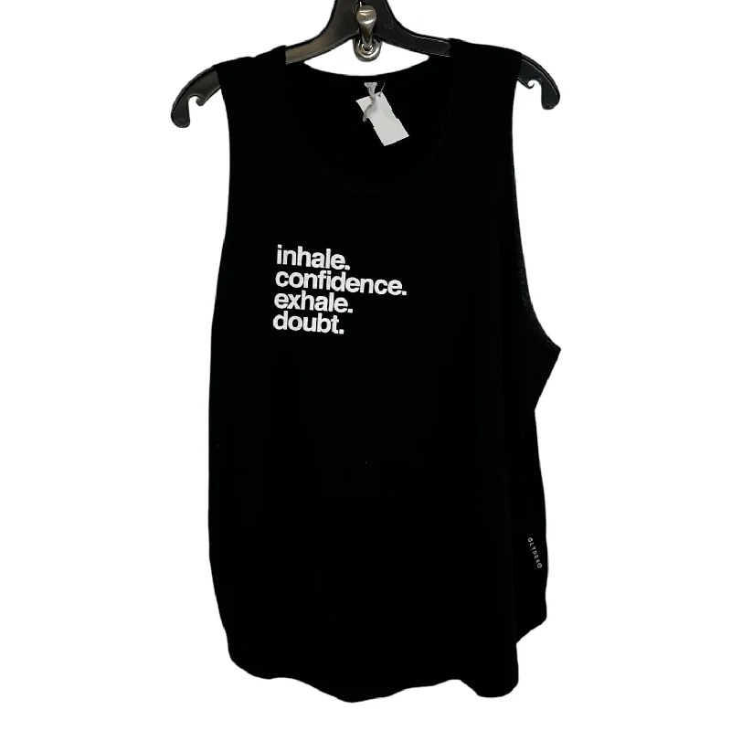 Top Sleeveless By Clothes Mentor In Black, Size: L