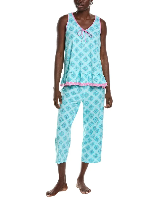 Ellen Tracy 2pc Tank & Crop Pant Set